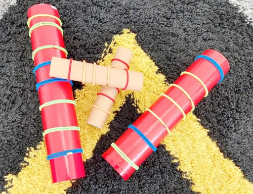 Removing hair ties from tubes