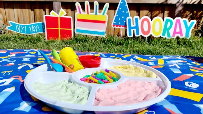 Ice cream cloud dough